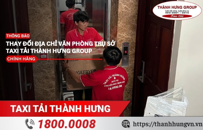Địa chỉ văn phòng Taxi Tải Thành Hưng