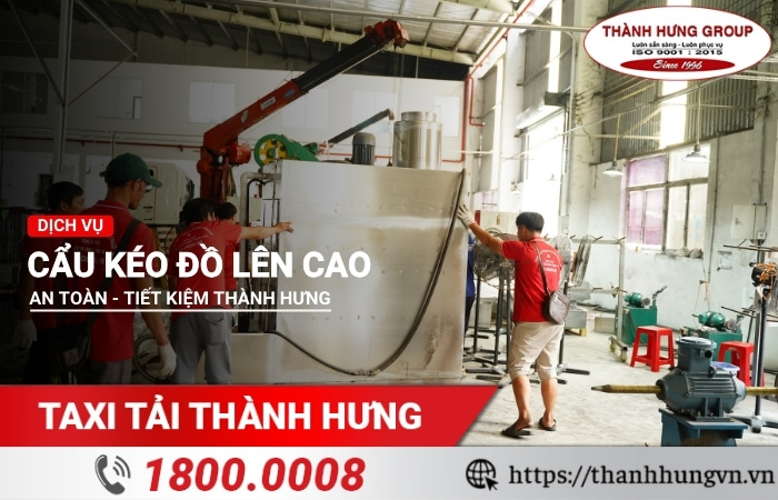 Dịch vụ cẩu kéo đồ lên cao