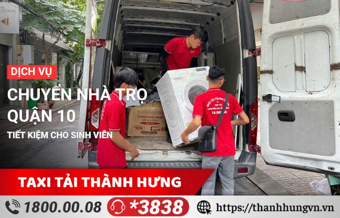 Dịch vụ chuyển nhà trọ quận 10 