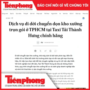 Dịch vụ di dời chuyển dọn kho xưởng trọn gói ở TPHCM tại Taxi Tải Thành Hưng chính hãng