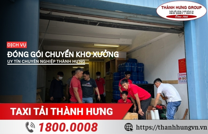 Dịch vụ đóng gói chuyển kho xưởng