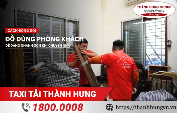 Đóng gói đồ dùng phòng khách