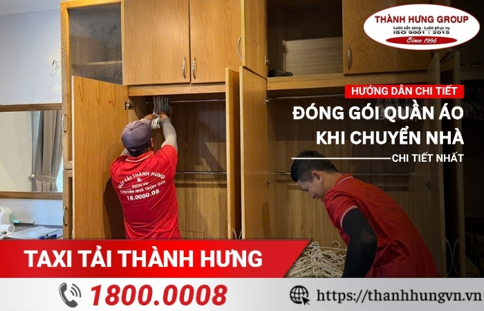 Đóng gói quần áo khi chuyển nhà