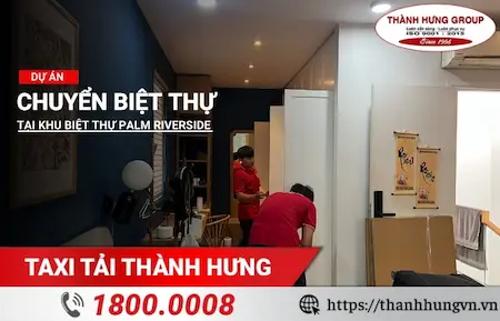 Dự án chuyển biệt thự tại khu biệt thự Palm Riverside