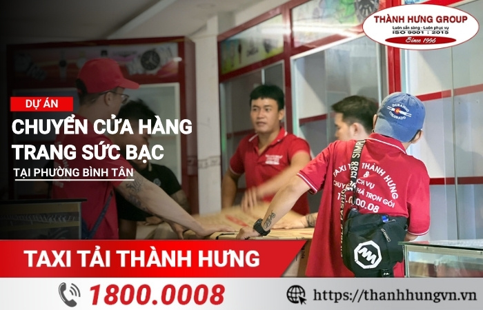 Dự án chuyển cửa hàng trang sức Bạc tại Phường Bình Tân