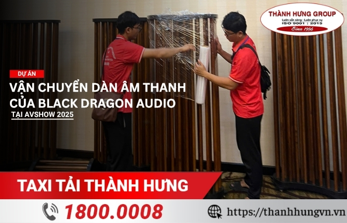Dự án vận chuyển dàn âm thanh tại AVSHOW 2025