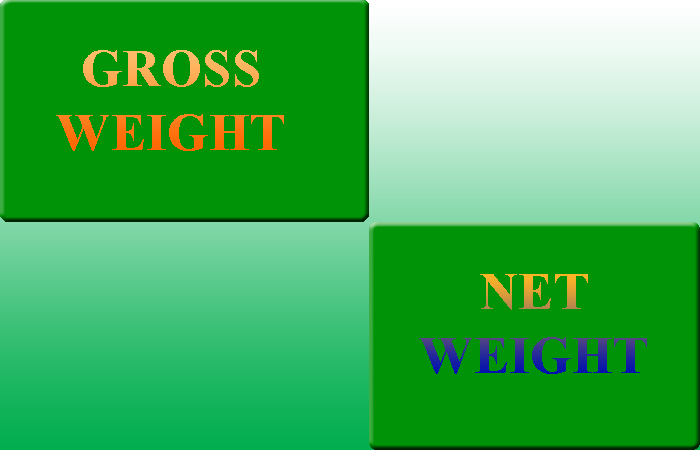 Gross Weight - khối lượng tịnh là gì ? So sánh G.W và N.W