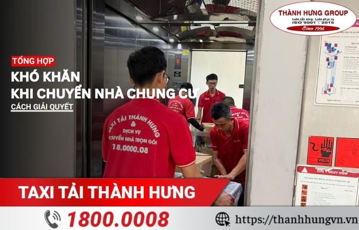 Khó khăn khi chuyển nhà chung cư 