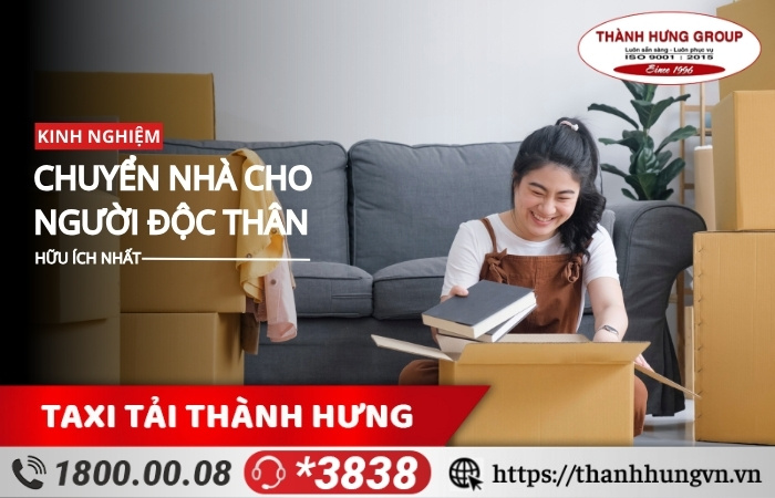 Kinh nghiệm chuyển nhà cho người độc thân