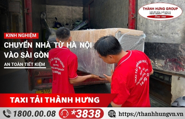 Kinh nghiệm chuyển nhà từ Hà Nội vào Sài Gòn