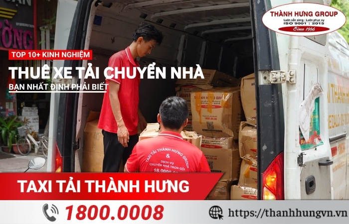 Kinh nghiệm thuê xe tải chuyển nhà