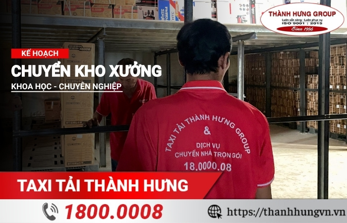 Lập kế hoạch chuyển kho xưởng