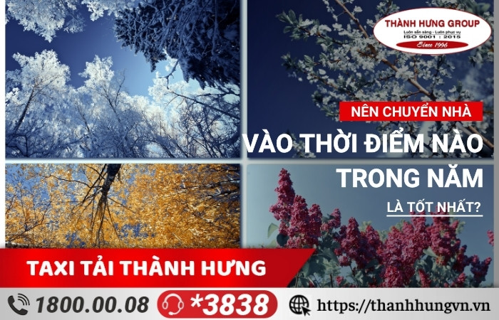 Nên chuyển nhà vào thời điểm nào trong năm