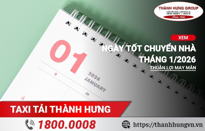 Ngày tốt chuyển nhà tháng 1
