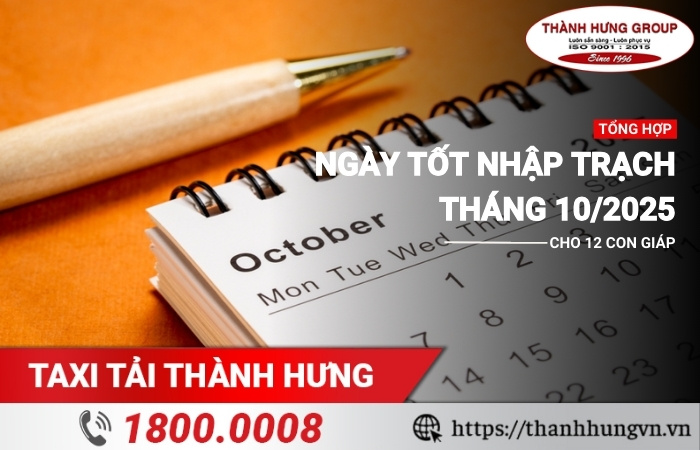 Ngày tốt nhập trạch tháng 10