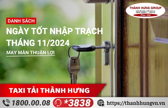 ngày tốt nhập trạch tháng 11