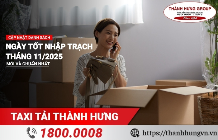 ngày tốt nhập trạch tháng 11