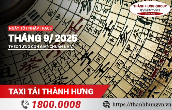 Ngày tốt nhập trạch tháng 9