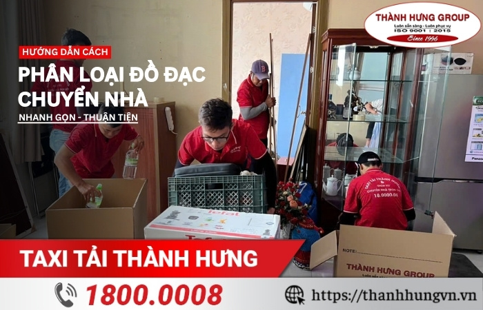 Phân loại đồ đạc khi chuyển nhà