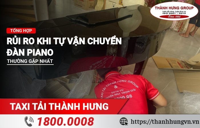Rủi ro khi tự chuyển đàn piano