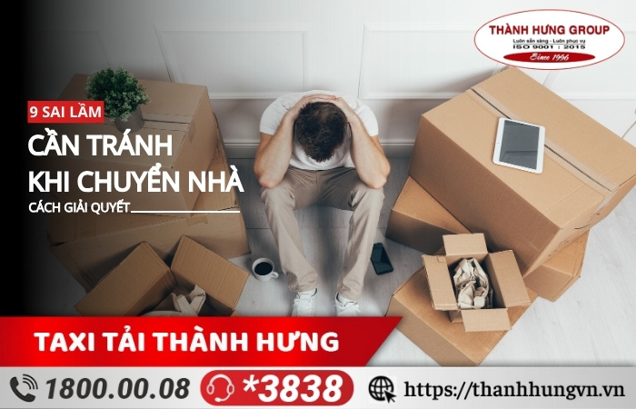 Sai lầm cần tránh khi chuyển nhà