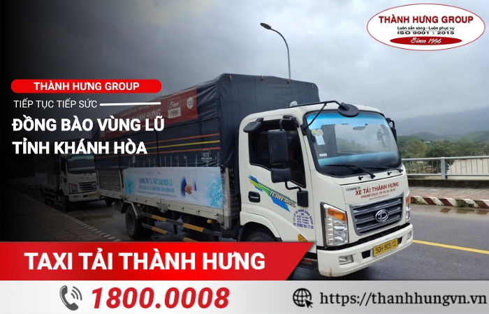 Thành Hưng Group tiếp tục hành trình tiếp sức đồng bào vùng lũ tỉnh Khánh Hòa