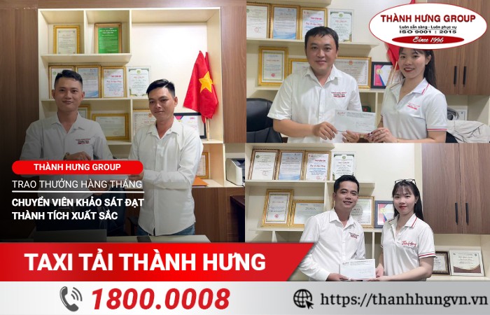 Thành Hưng Group trao thưởng hàng tháng cho chuyên viên khảo sát