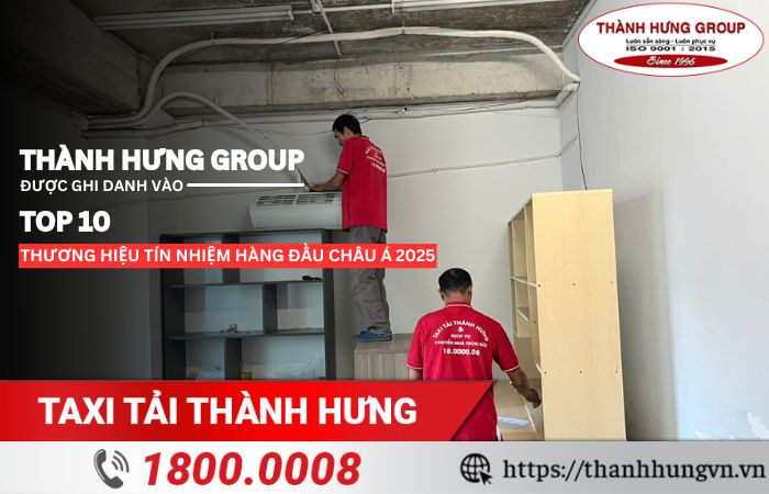 Thành Hưng Group tự hào ghi danh vào Top 10 Thương hiệu tín nhiệm hàng đầu Châu Á 2025 