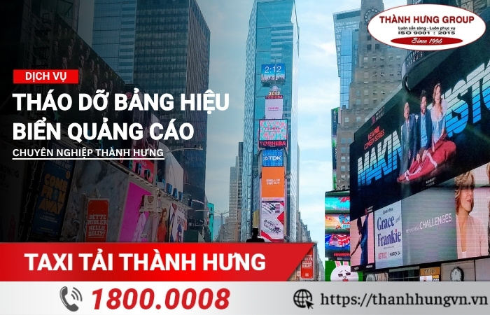 Tháo dỡ bảng hiệu