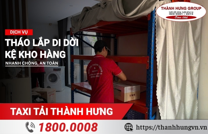 Tháo lắp kệ kho hàng