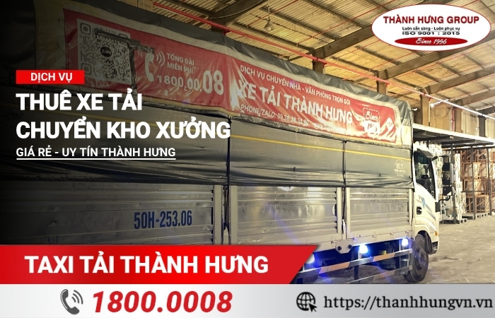 Thuê xe tải chuyển kho xưởng