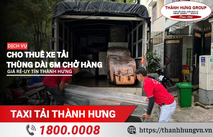 Thuê xe tải thùng dài 6m