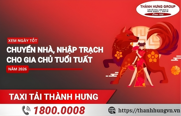 Tuổi Tuất chuyển nhà ngày nào tốt?