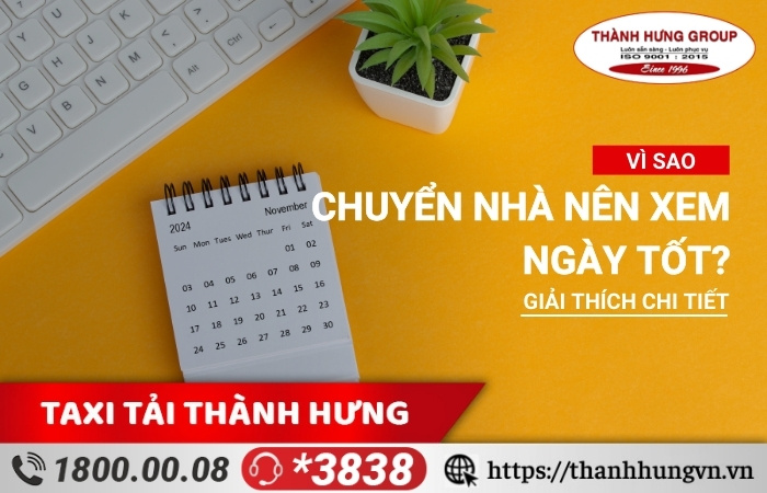 Vì sao chuyển nhà nên xem ngày tốt?