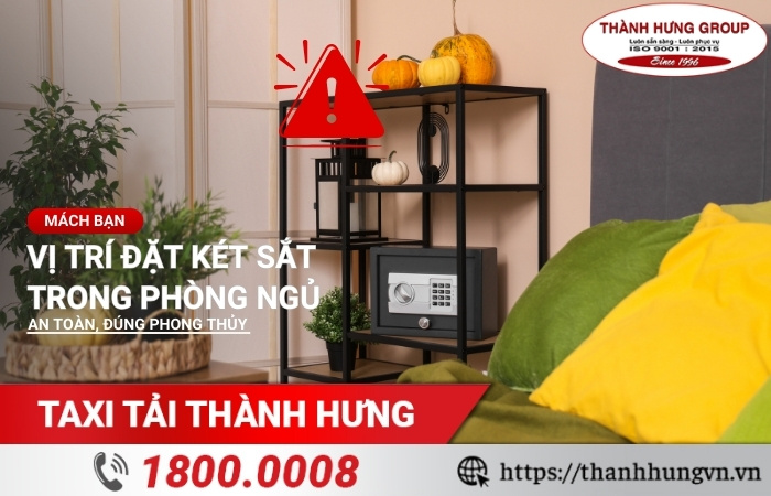 Vị trí đặt két sắt trong phòng ngủ