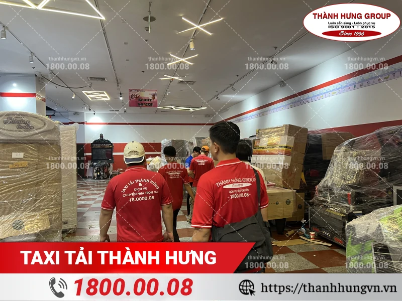 Tất cả các máy game đã được nhân viên Thành Hưng bọc lót cẩn thận